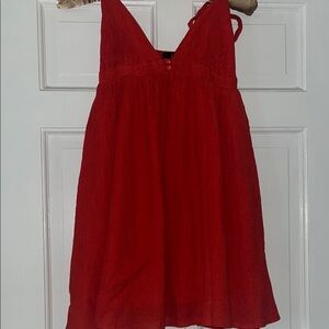 Red Sleeveless Dress